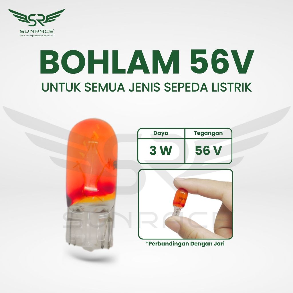 BOHLAM / DOP LAMPU REM DAN SEIN 55V 3W UNTUK SEGALA SEPEDA LISTRIK