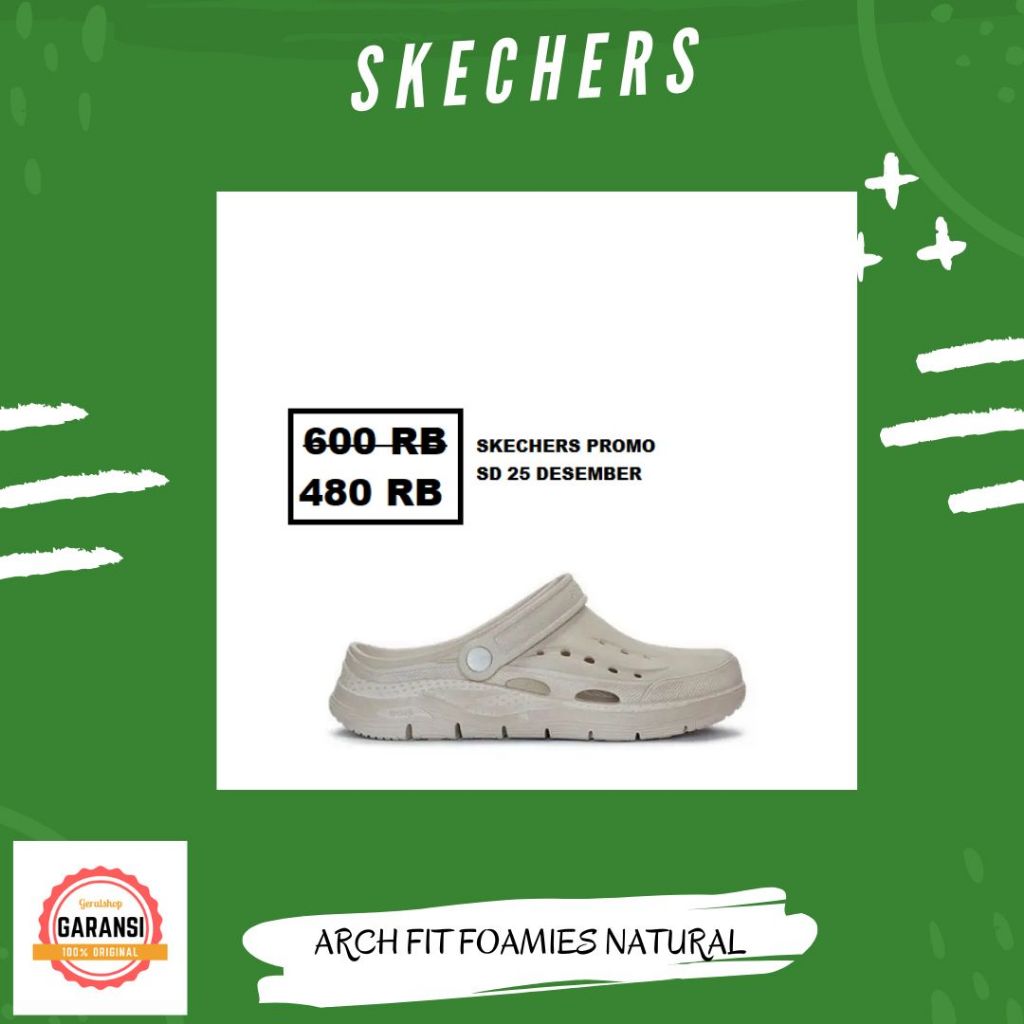 Sandal skechers pria 100% original ARCH FIT FOAMIES