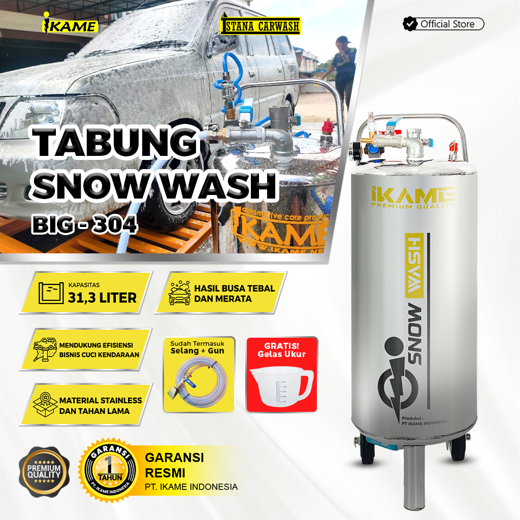 Tabung Salju  / Tangki Snow Wash Stainless 304 Big Ikame