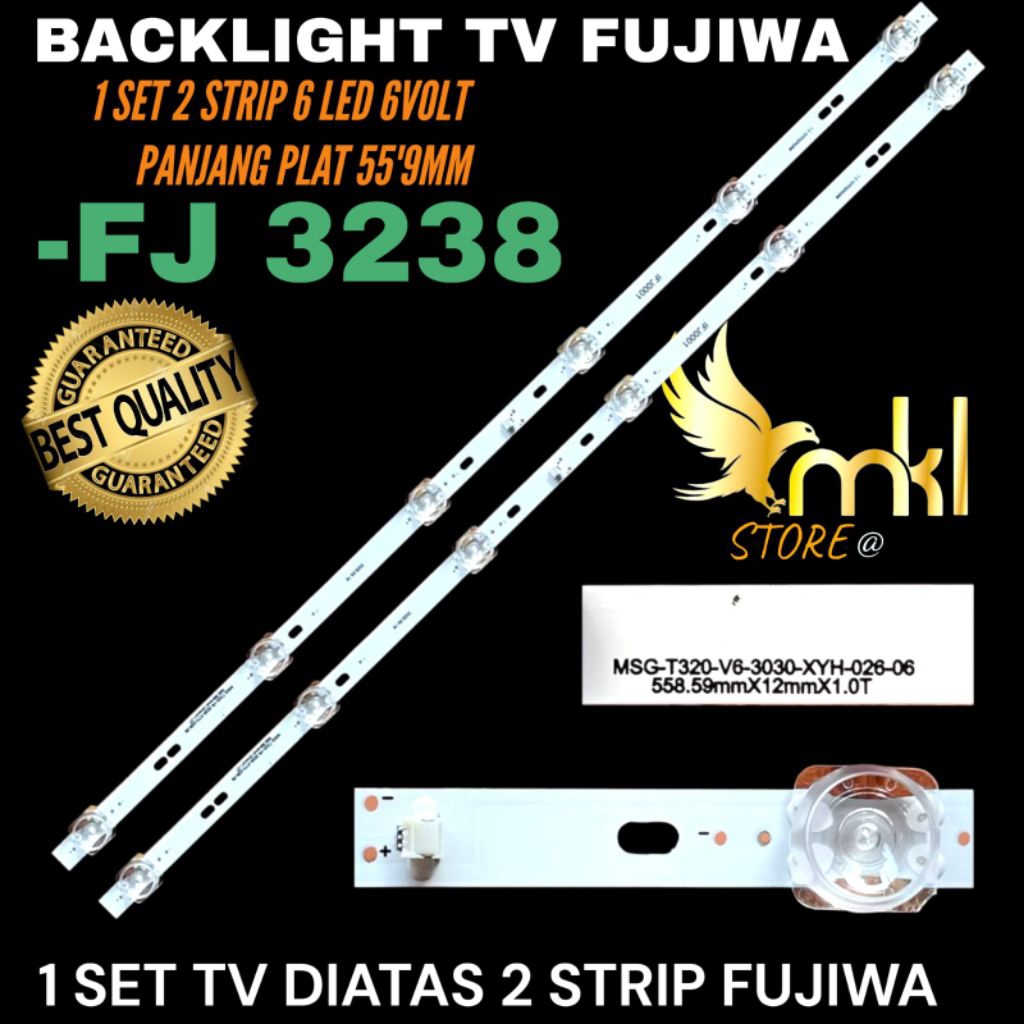BACKLIGHT TV LED FUJIWA 32 INCH FJ3238 BACKLIGHT TV FUJIWA 32 INCH