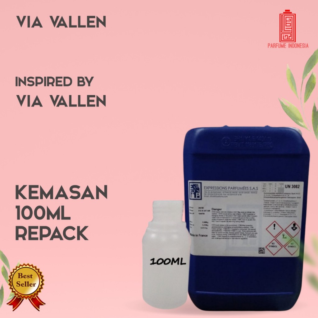 bibit parfum murni  VIA VALLEN  EP 100ML