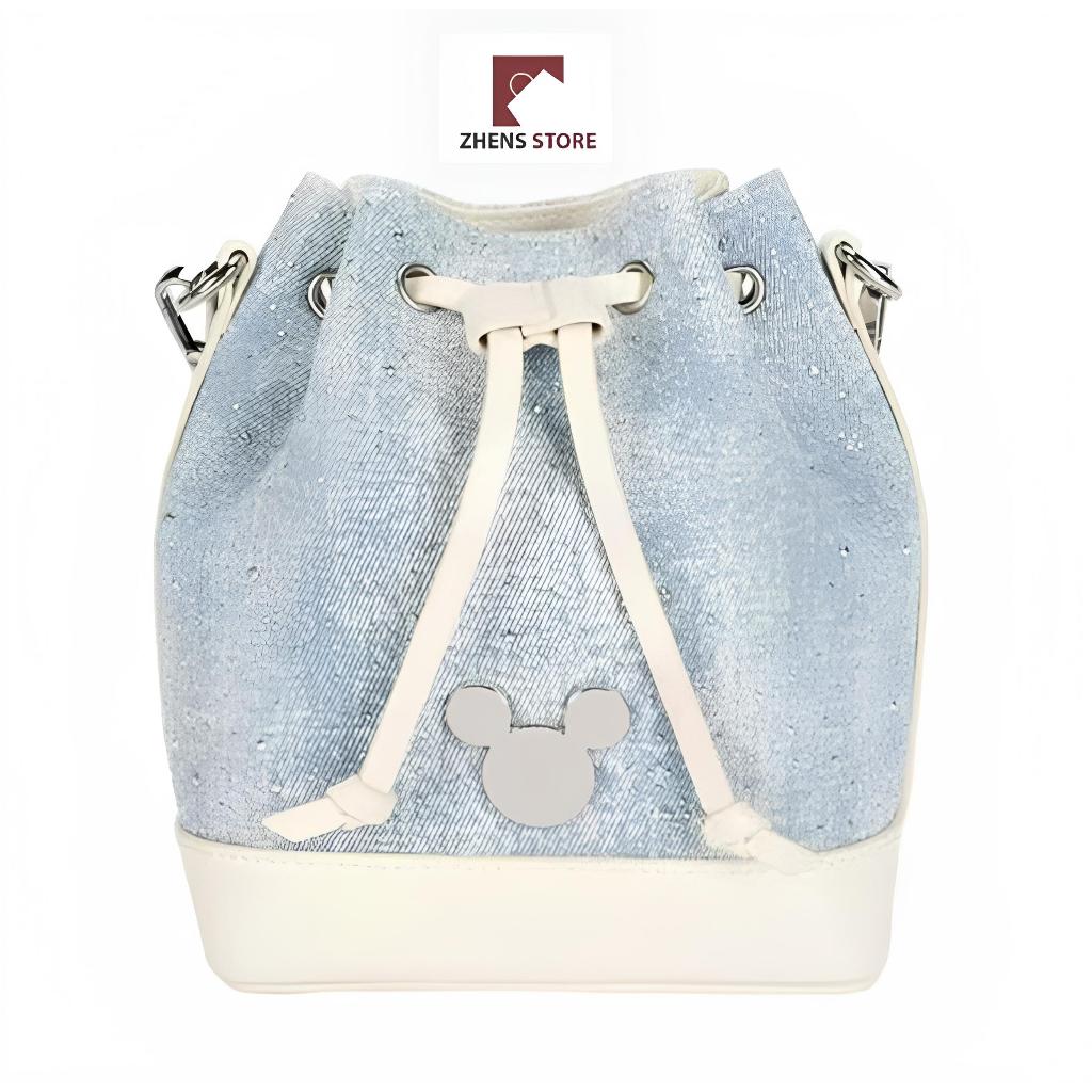 Château Bag - Tas Wanita Import Tas Model Serut Bucket Denim Bucket Bag - Free Box