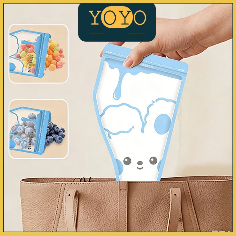 60Pcs Tas Susu Bubuk Bayi / Tas Penyimpanan Susu Bubuk Sekali Pakai / Baby Milk Powder Storage Bag