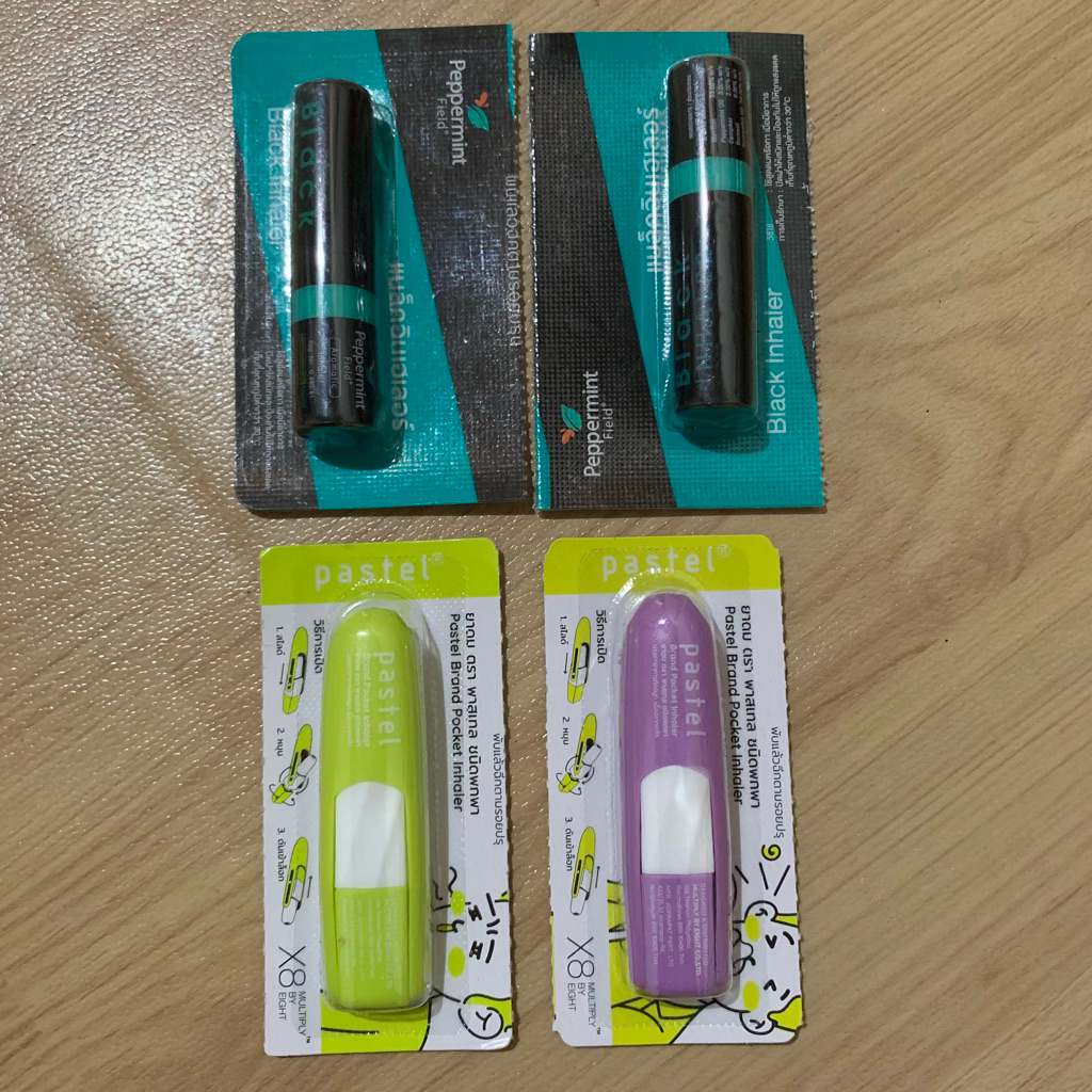 jastip thailand ori inhaler black peppermint pastel brand pocket inhaler