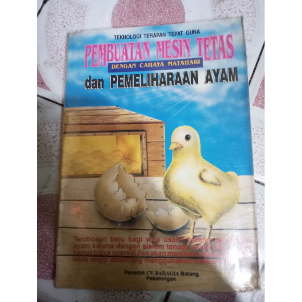 buku cara membuat mesin tetas ( buku bekas)