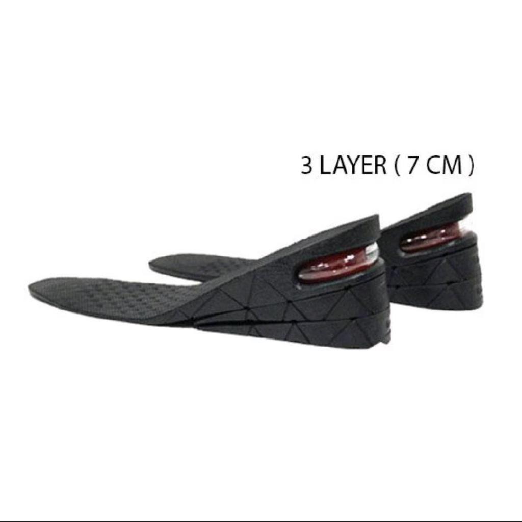 Sol Sepatu 3 Layer 7CM Peninggi Badan High Increase Shoe Pria Wanita