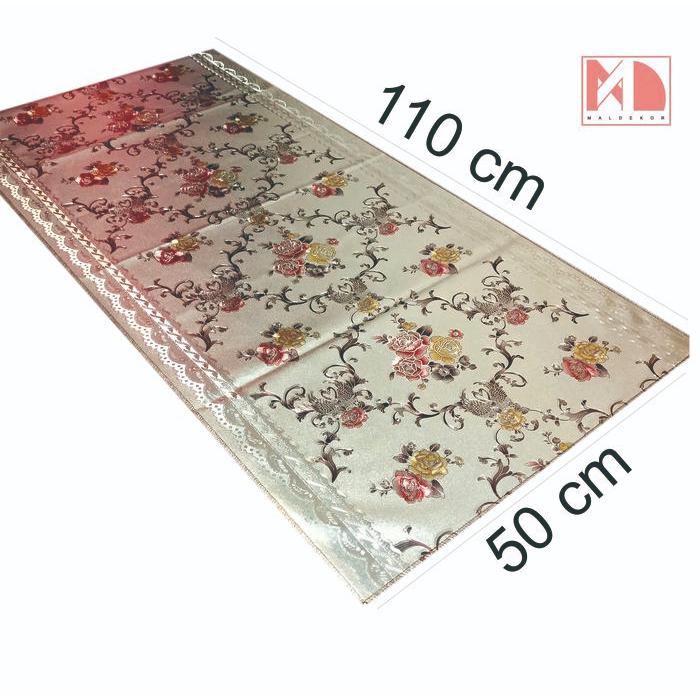 Taplak Meja Ruang Tamu 50x110 cm Sultan Mewah Dekorasi taplak meja