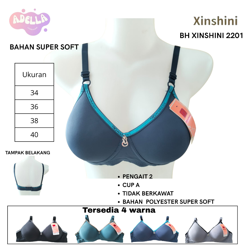 BRA BH Xinshini 2201 Cup A Tanpa Kawat