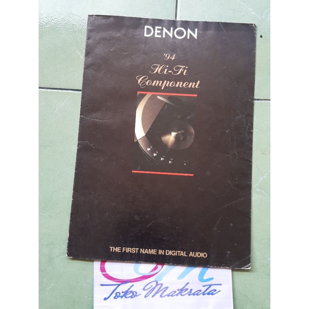 brosur iklan amplifier laser disc player cd playet radio tape deck speaker DENON 94' Hi-Fi Component