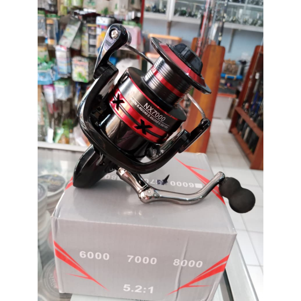 REEL PANCING NX-7000 MERAH DAN HITAM