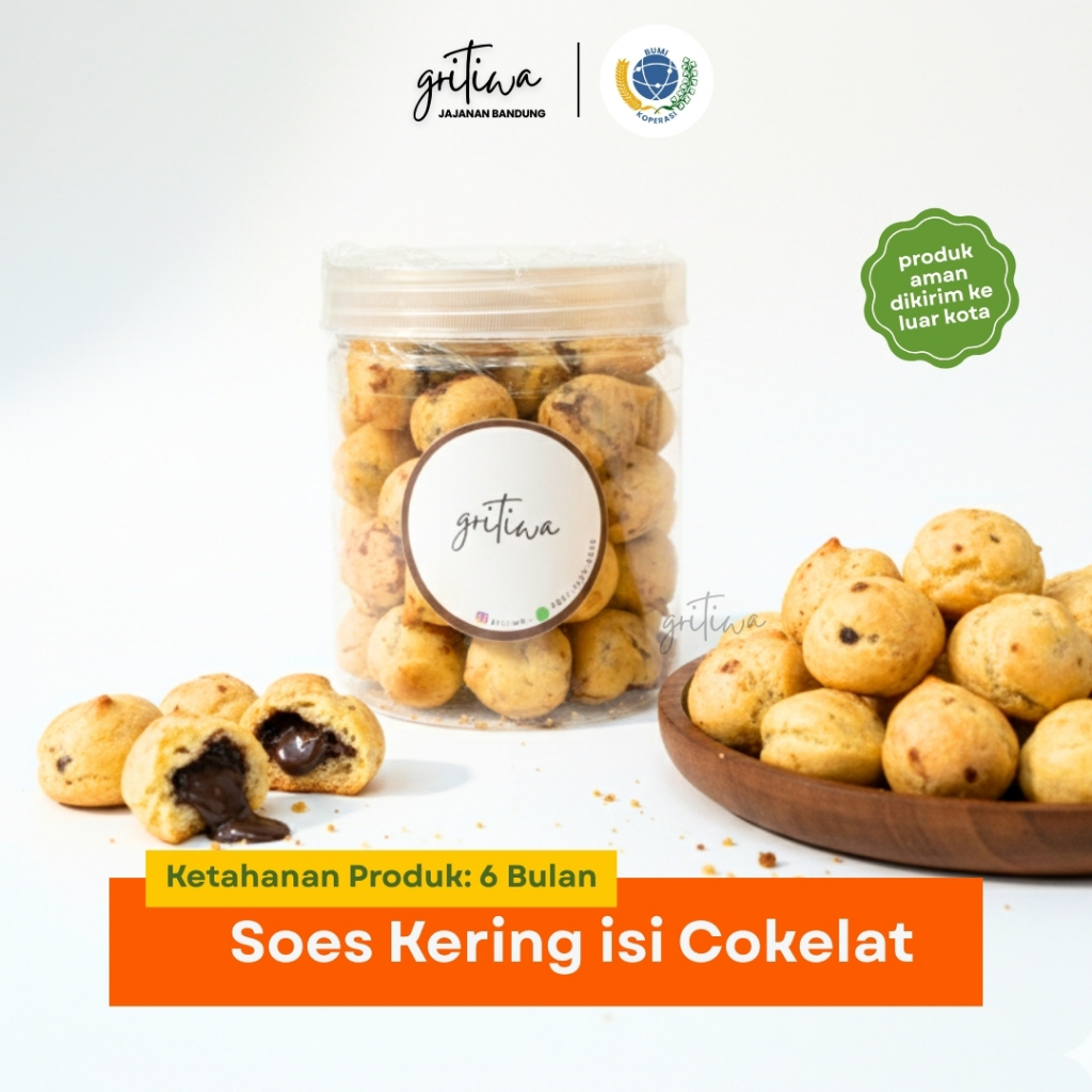 GRITIWA - KUE SOES COKLAT KERING MINI MICKY