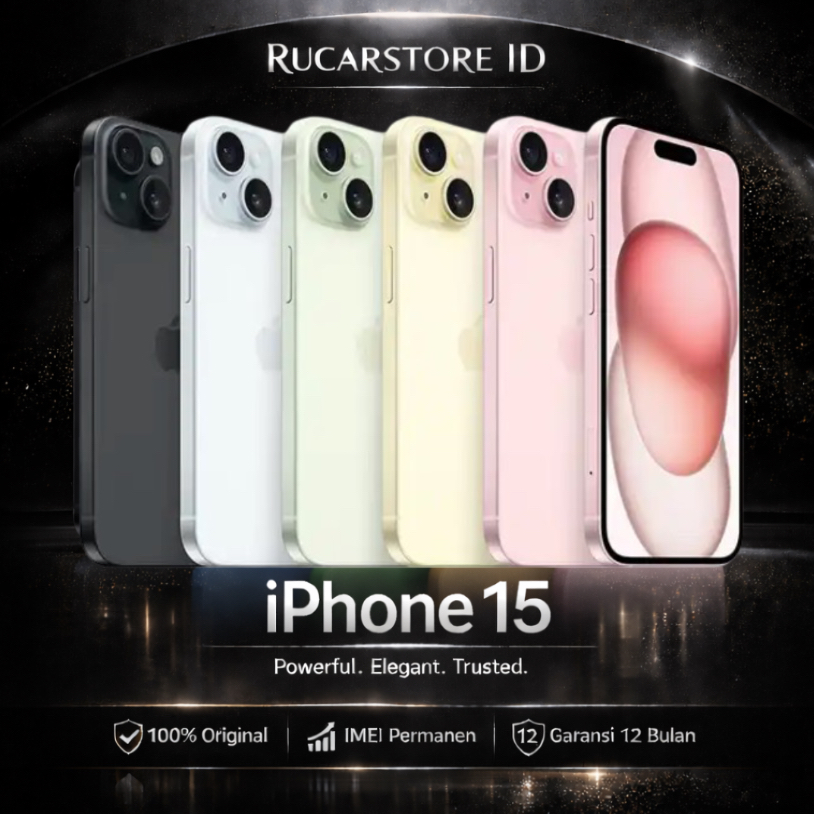 iPhone 15 Ex Ibox Original Resmi | IMEI  Permanen | Fullset | Garansi 12 Bulan