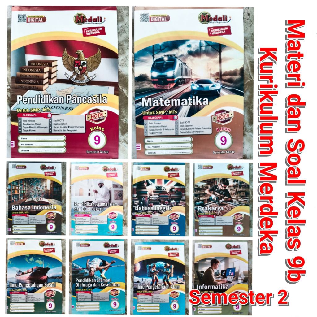 Modul LKS Kelas 9 Semester 2 Kurikulum Terbaru Efektif Seni Budaya informatika Agama Islam IPA IPS M