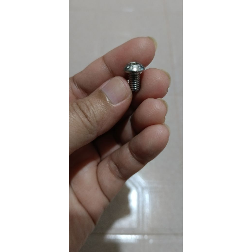 Baut L Stainless Button M6 x 10