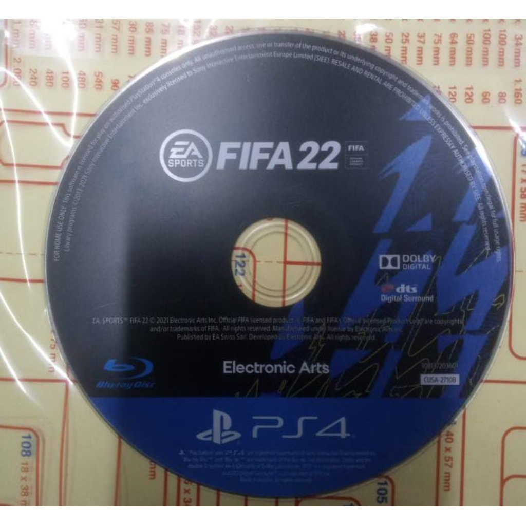 KASET PS 4 SECOND FIFA 22