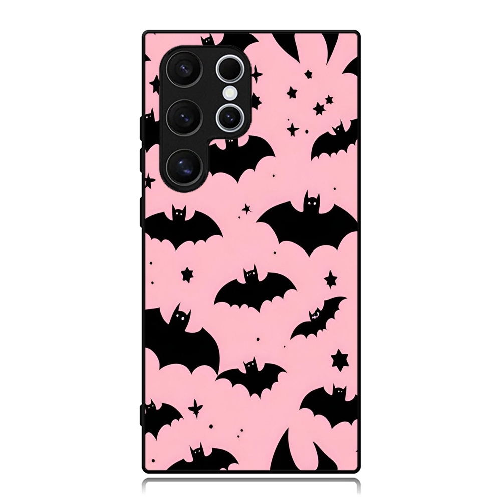 Samsung Case S25 S24 S23 S22 S21 S20 S9 S8 S7 S6 Ultra Plus FE Edge Softcase Batman Pink