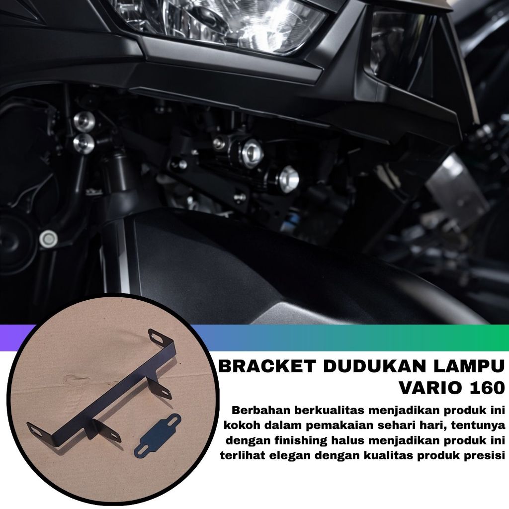 Bracket Lampu Tembak D2 Laser Vario 160 - Dudukan Lampu Tembak Led Kolong