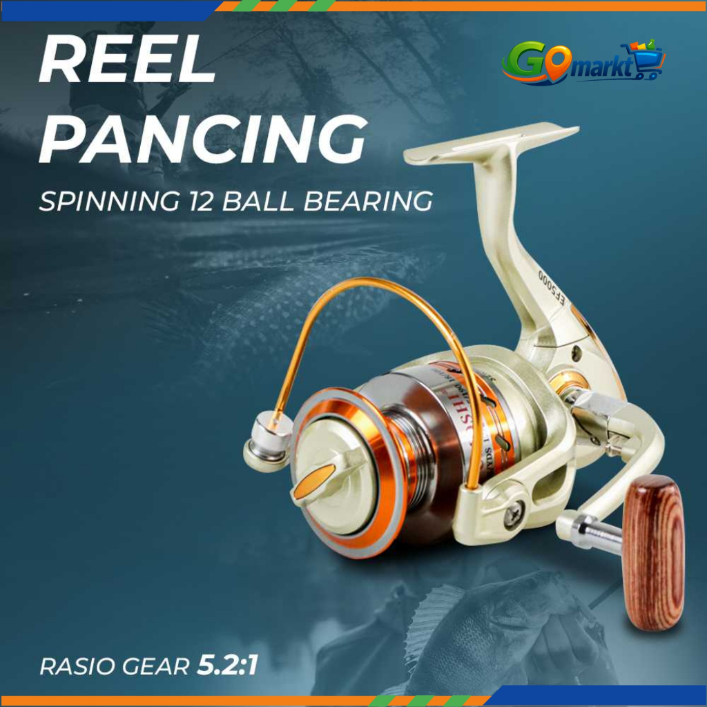 YUMOSHI REELSKING Reel Pancing Spinning 12 Ball Bearing - EF5000