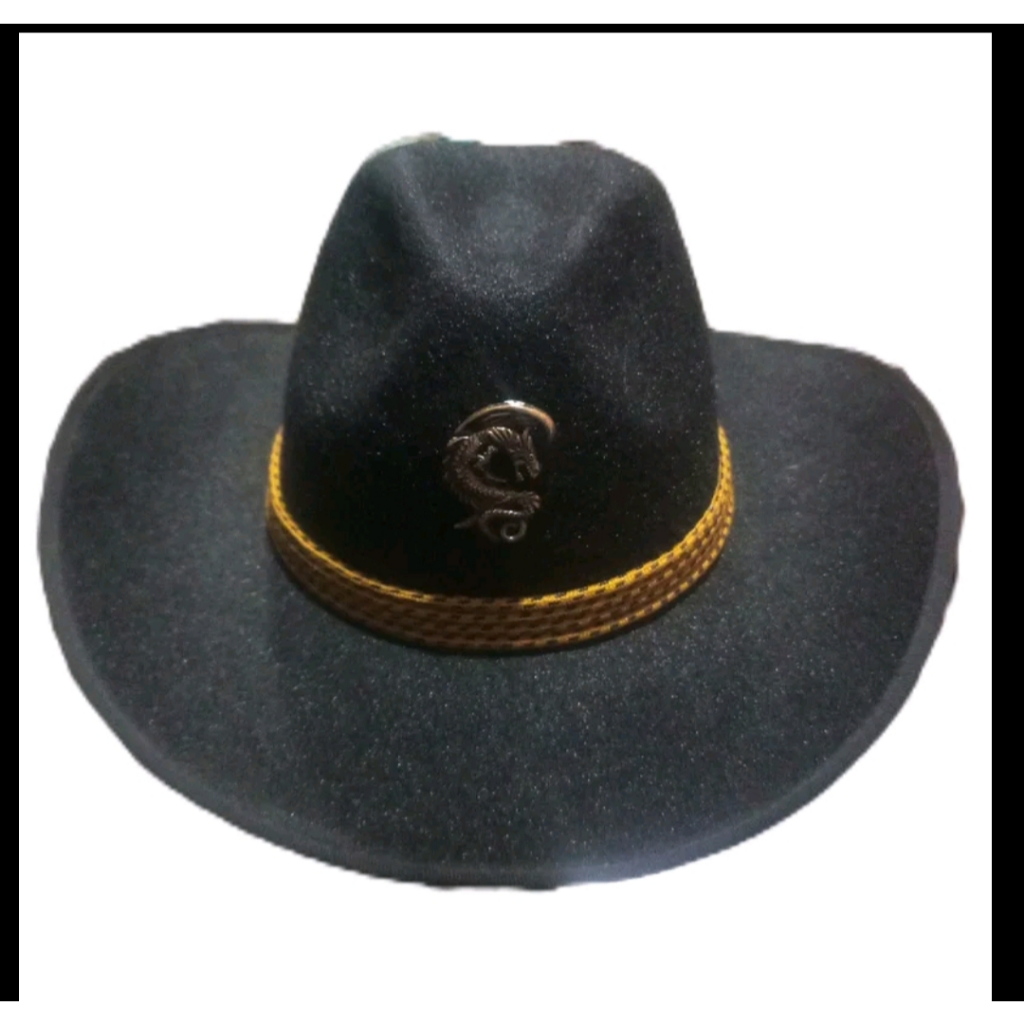 Topi koboy laken premium pin naga original from ashan group