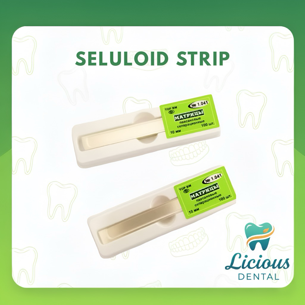 Dental seluloid 1 lembar / celluloid strips / celuloid strip / mylar strip