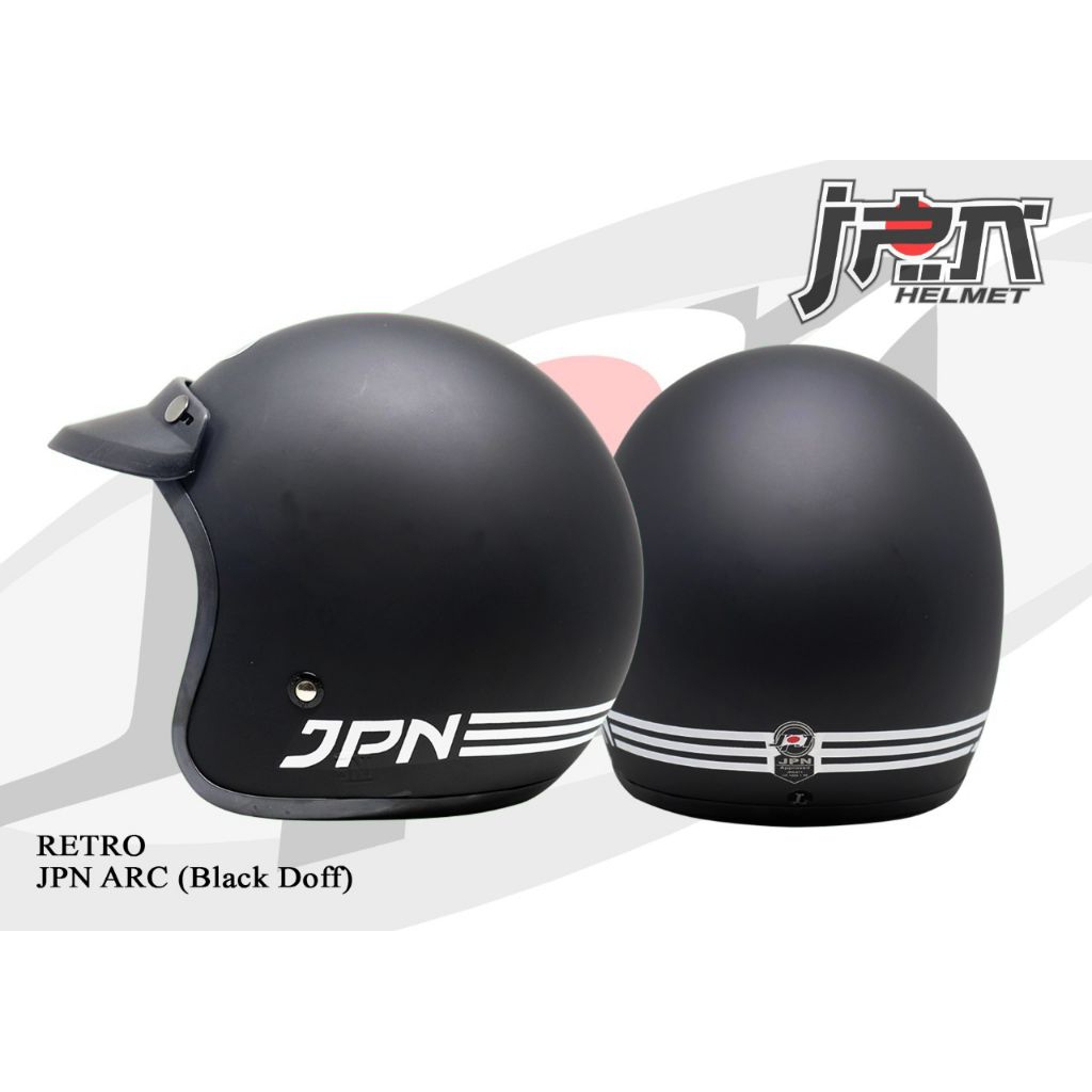 Helm RETRO JPN ORIGINAL SNI BUSA BISA DILEPAS/ Helm retro jpn arc original
