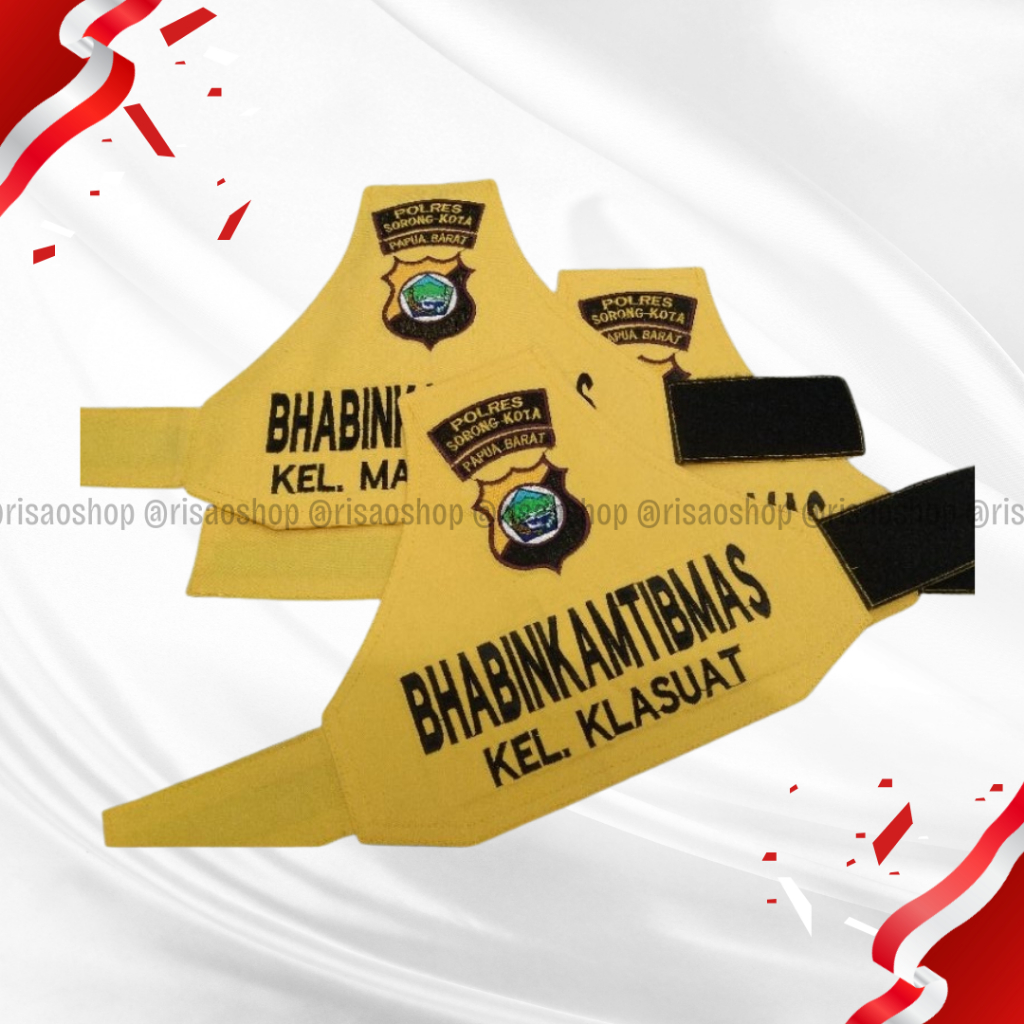 RISAOSHOP - Ban Lengan Bhabinkamtibmas Bordir Komputer Polri