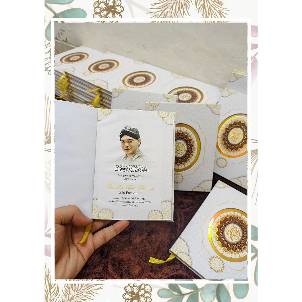 Custom Buku yasin dan tahlil hardcover / Souvenir pengajian / isi buku 128 halaman hvs/ Buku yasin h