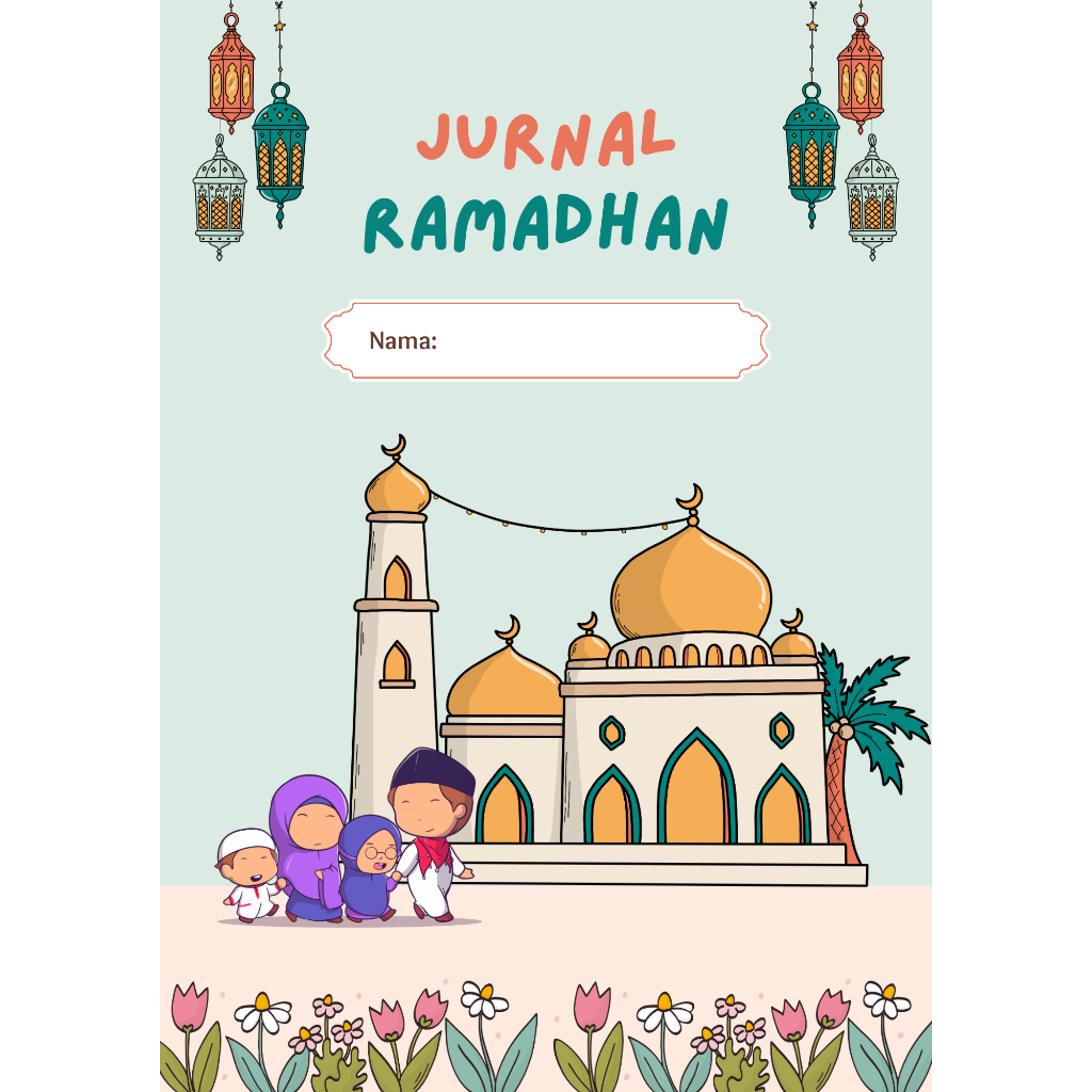 88 HALAMAN JURNAL RAMADHAN MOM & KIDS - PRINTABLE (SIAP CETAK)