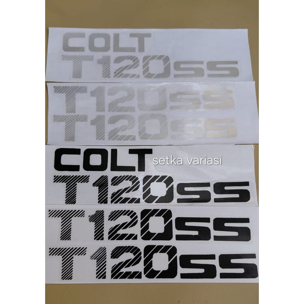 stiker tulisan colt T120ss mitsubishi mpi pick up / stiker pintu colt T120ss / sticker t120 ss