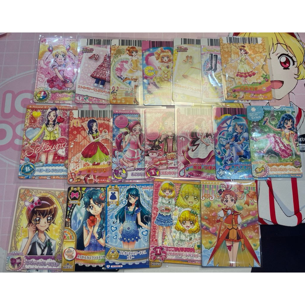 Kartu Precure part 2 Fresh Precure Princess precure Smile Precure Cure Peach Cure Pine Cure Passion 