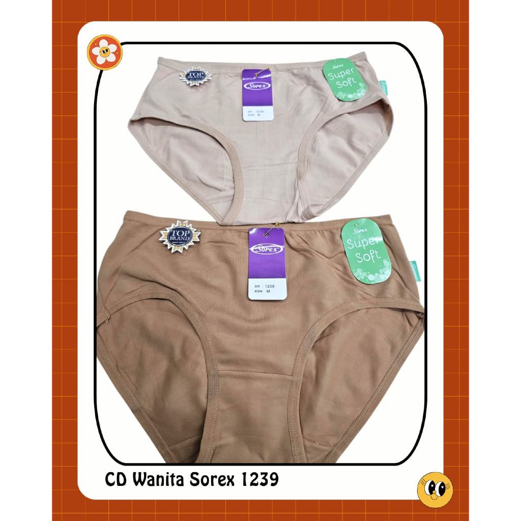 Sorex CD Wanita Celana Dalam Cewek Sorex 1239 Super Soft CD Perempuan Sorex 1239