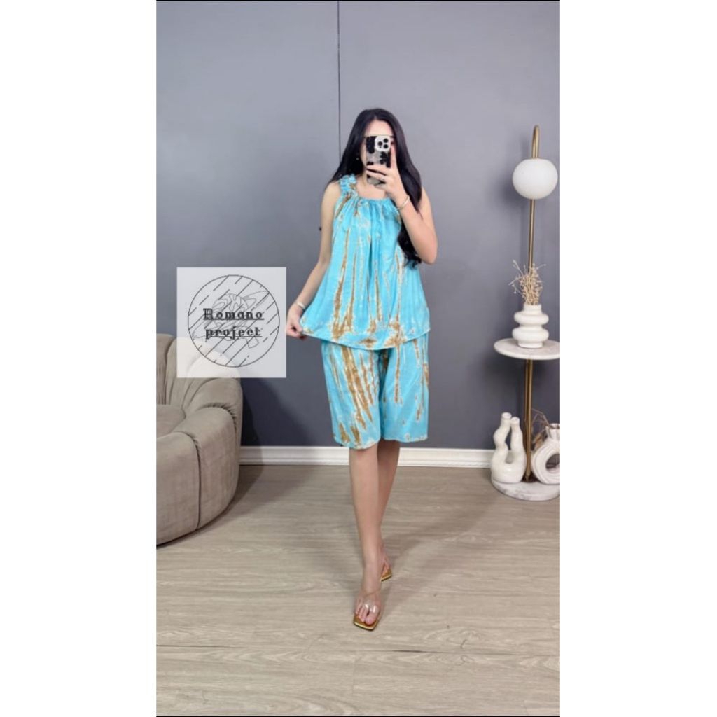 Setelan Yukensi Rayon Premium Wanita Setelan Tanktop