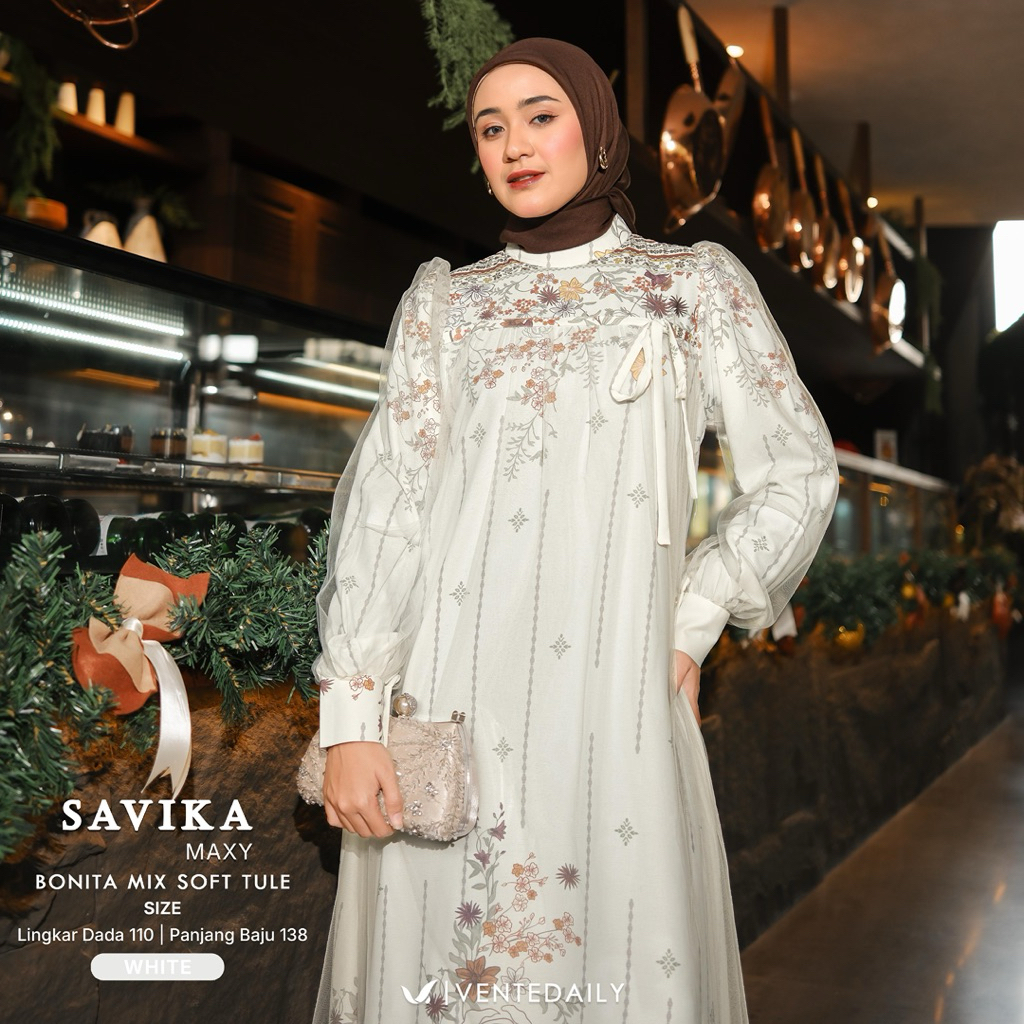 SAVIKA MAXY VENTE VENTEDAILY / SAVIKA DRESS MAXI GAMIS ABAYA DRESS MUSLIM PESTA KONDANGAN GAMIS TILE