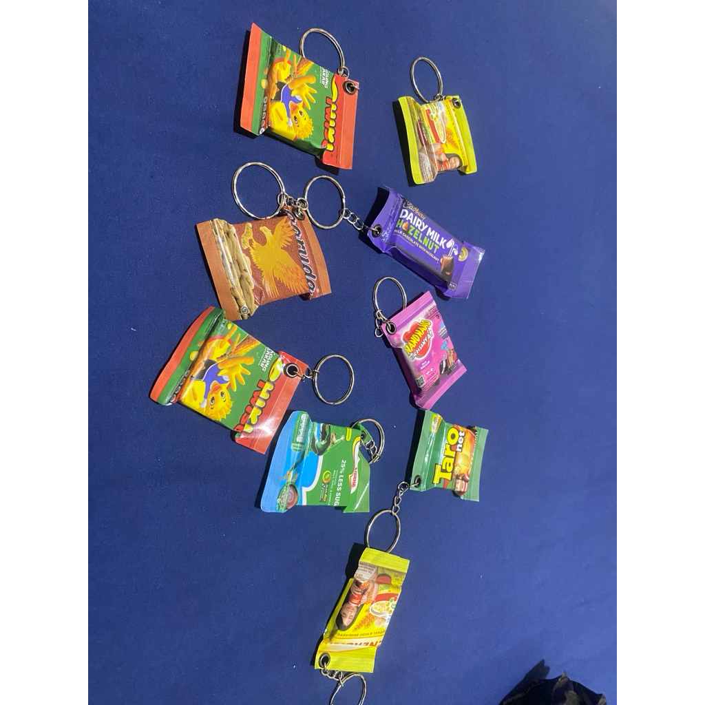 Gantungan Kunci Snack Mini Lucu Unik – Aksesoris Tas & Kunci