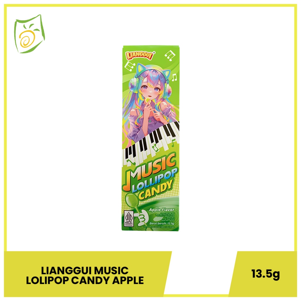 Lianggui Music Lolipop Candy All Variant 9pcs - Permen Musik 13gr 1 Box