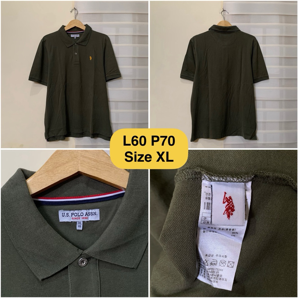 Poloshirt USPA US Polo Assn Army Original