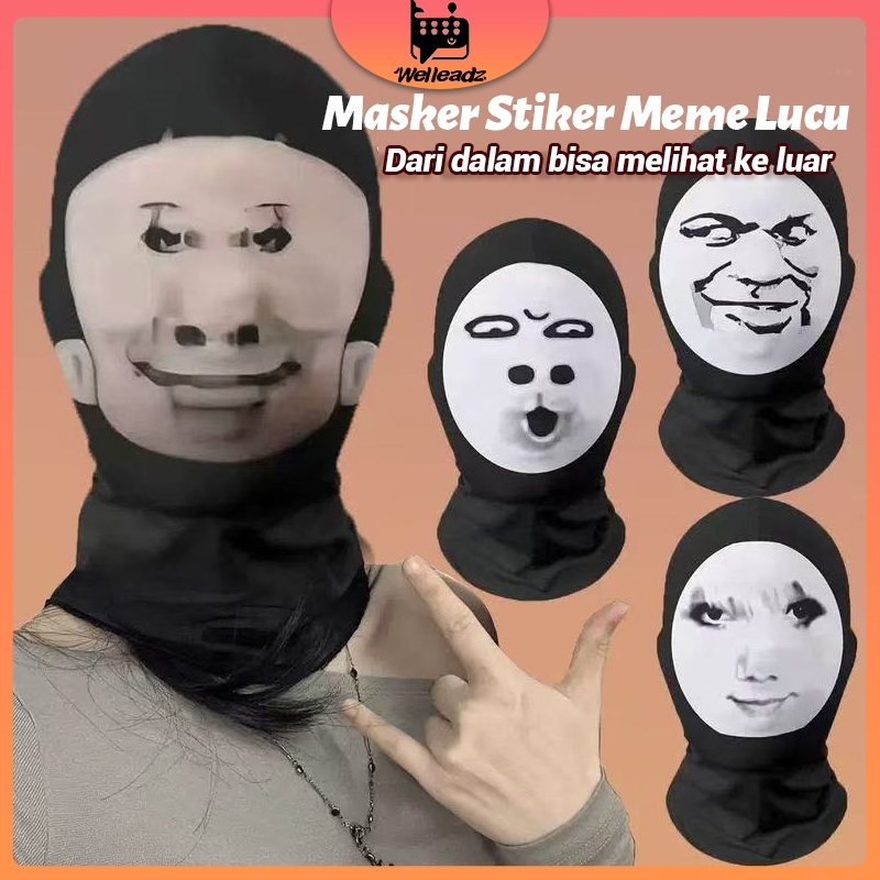 Topeng Lucu Ekspresi Wajah Lucu / Topeng Ugly Face Lucu /Masker Ekspresi Wajah Abstrak Unik & Kreati