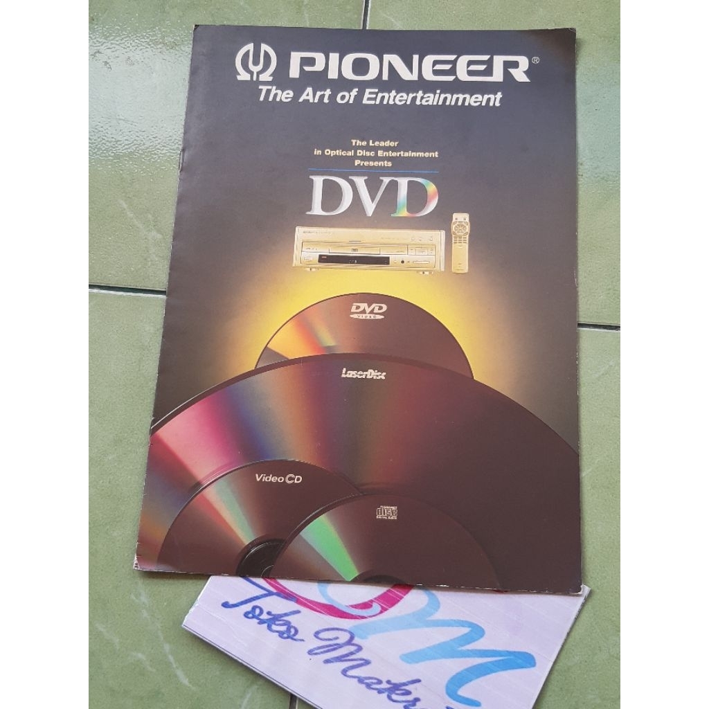 buku booklet brosur iklan dvd player vcd player laser disc PIONEER DVL-9 jadul lawas lama langka