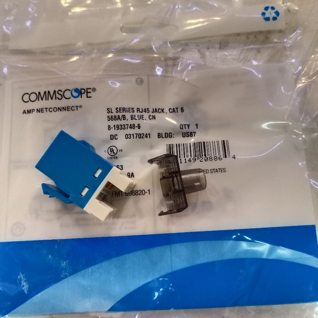 COMMSCOPE Modular Jack RJ45 Cat.6 / Modular Data RJ45 Cat.6 COMMSCOPE SL Series