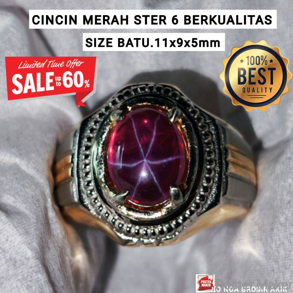 CINCIN MERAH SIEM BANGKOK STER 6 ASLI