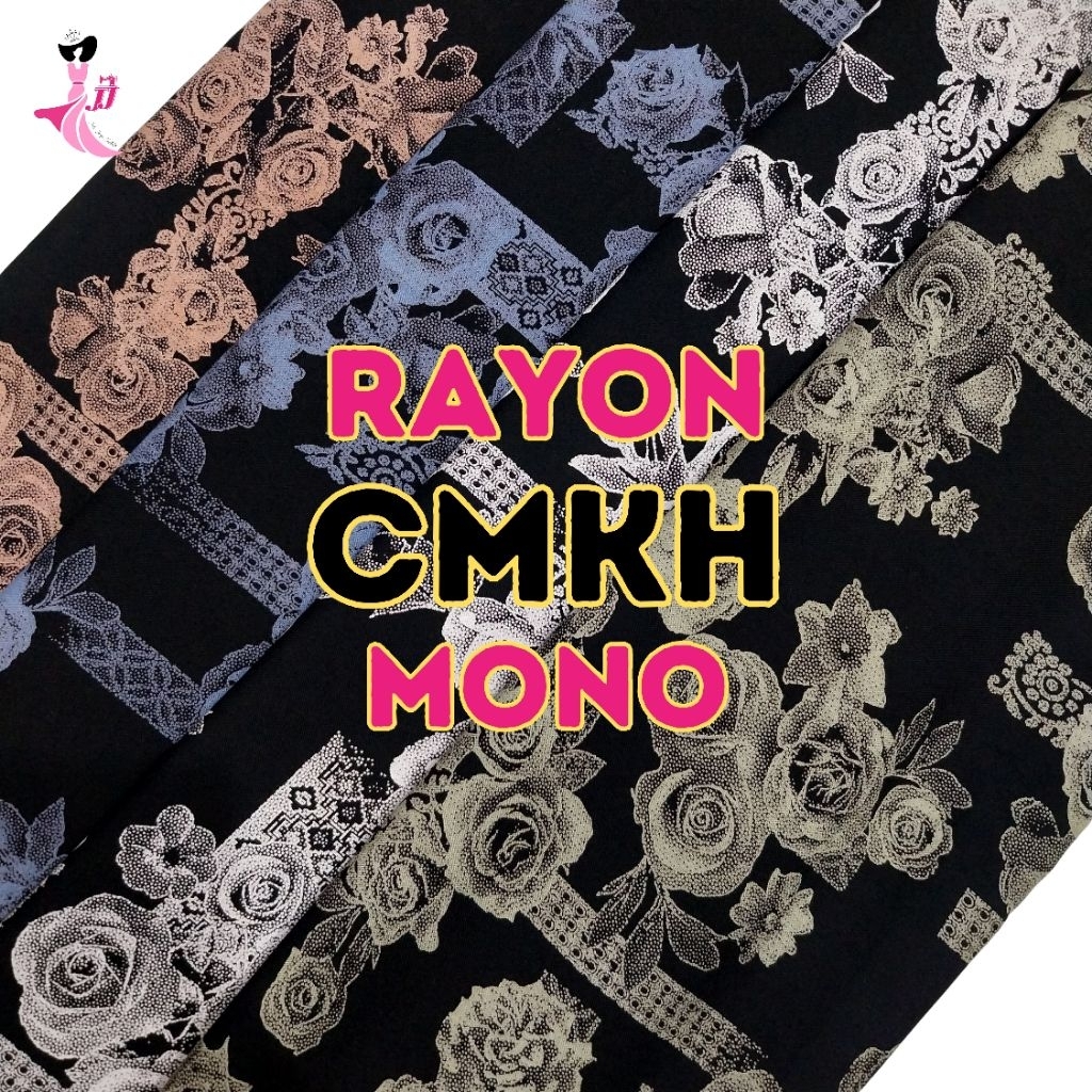 rayon monochrome / viscose monochrome / rayon viscose premium / kain rayon / kain viscose premium
