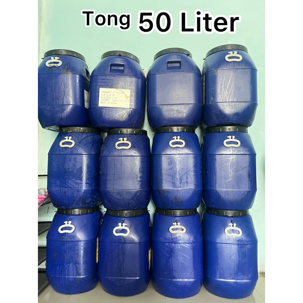 drum tong plastik 50 liter super tebal model baru impor