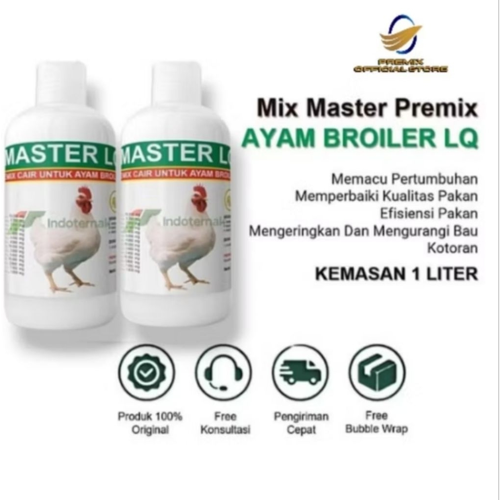 PAKET 2 Mix master LQ Premix Cair AYAM Broiler