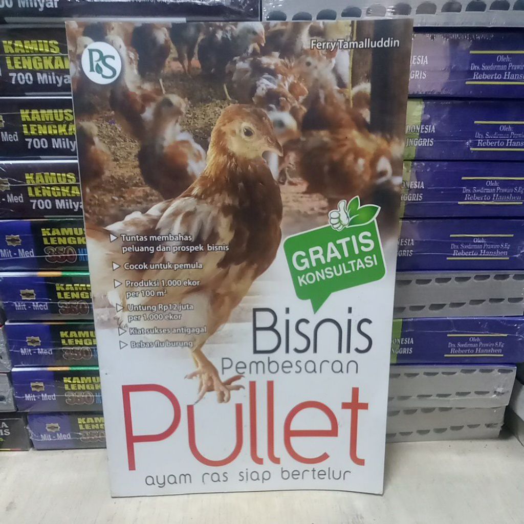 BUKU BISNIS PEMBESARAN PULLET AYAM RAS SIAP BERTELUR GRATIS KONSULTASI