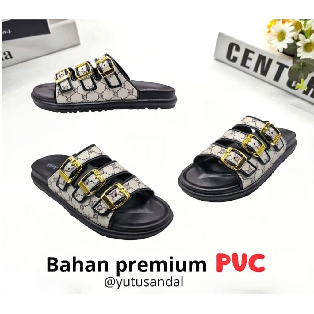 YUTU Sandal Jelly Terbaru Untuk Wanita Sandal Wanita Bergaya Korea Yutu 2531-11-1p