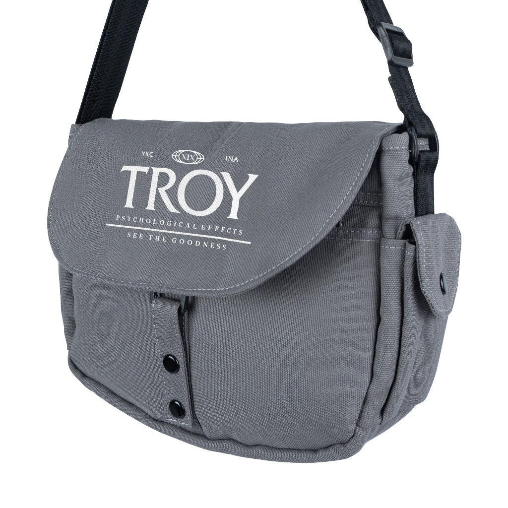 Troy Company Sling Bag Messenger Bag Psycholo - Tas Selempang Grey SBD 3500