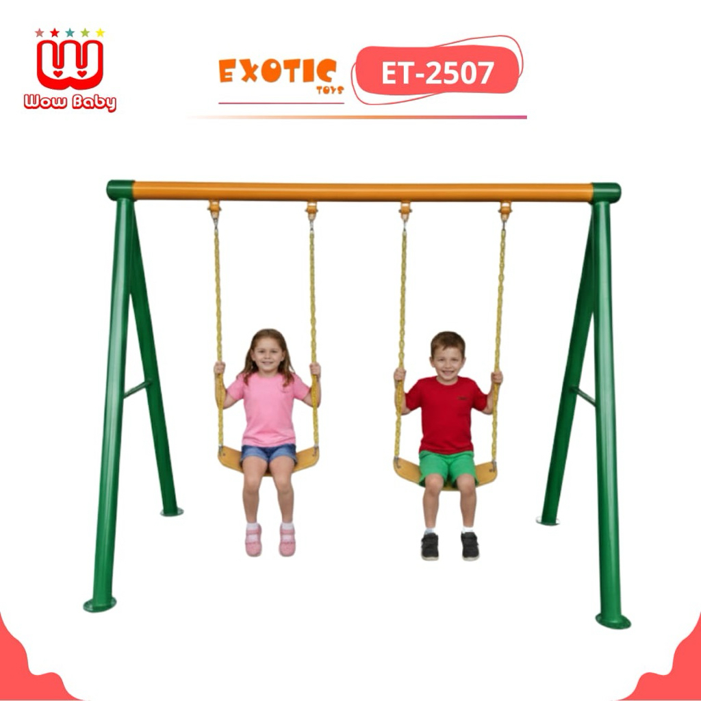 EXOTIC ET-2507 // AYUNAN OUTDOOR DAN INDOOR SWING AYUNAN BESI IMPORT TAMAN BERMAIN//JS-007