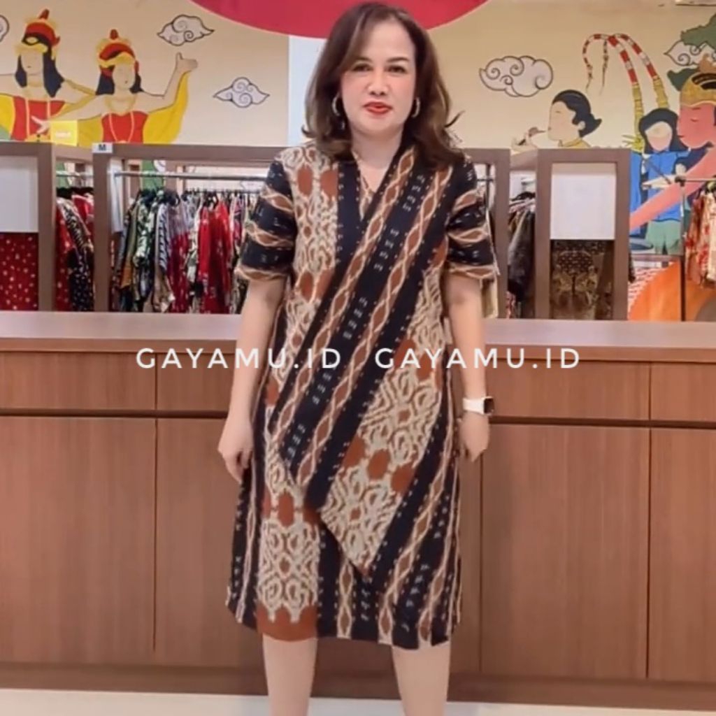 MANALU DRESS INDIGO BATIK