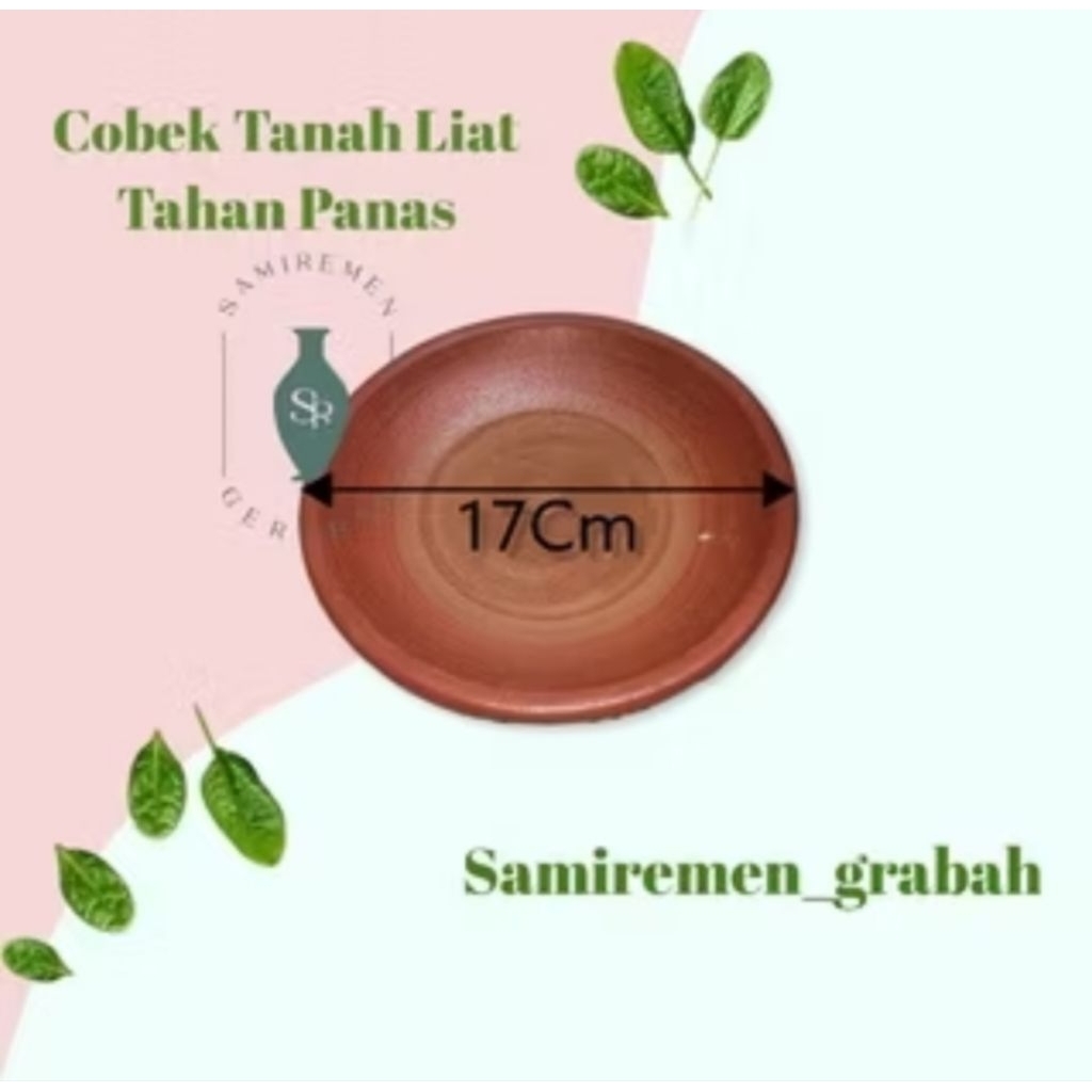 COBEK TANAH LIAT TAHAN PANAS UKURAN 17cm