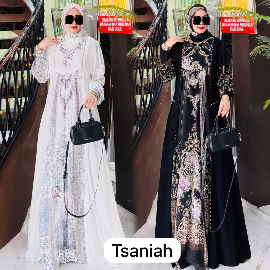 TSANIAH SET HIJAB /GHINA SET DRESS by  HIJAB IKA (original  )